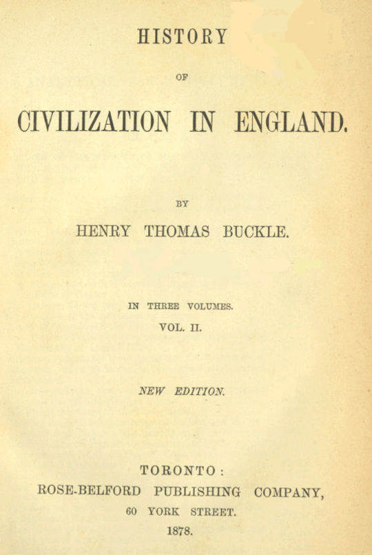 History of Civilization in England, Vol. 2 of 3