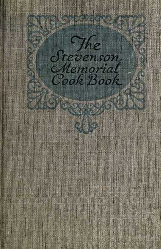 Stevenson Memorial Cook Book