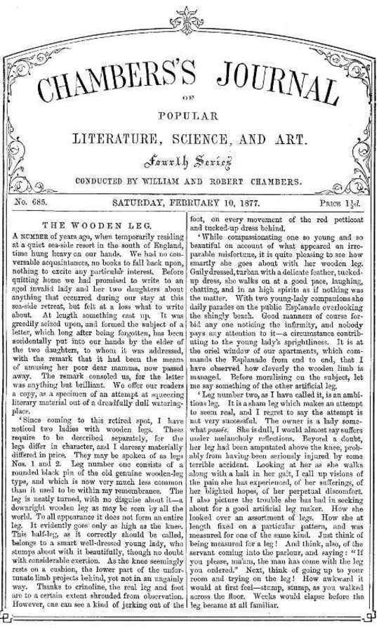 Chambers's Journal of Popular Literature, Science, and Art, No. 685 February 10, 1877