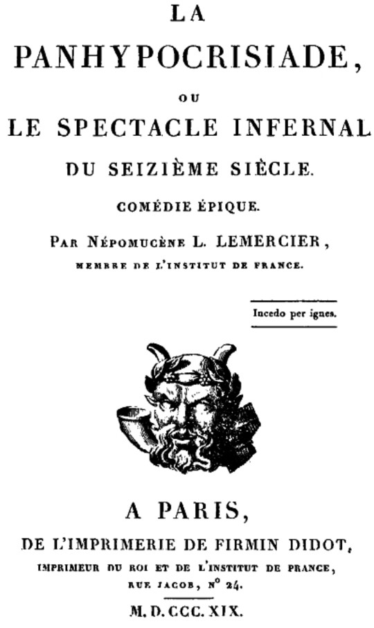 La Panhypocrisiade, ou le spectacle infernal du seizième siècle