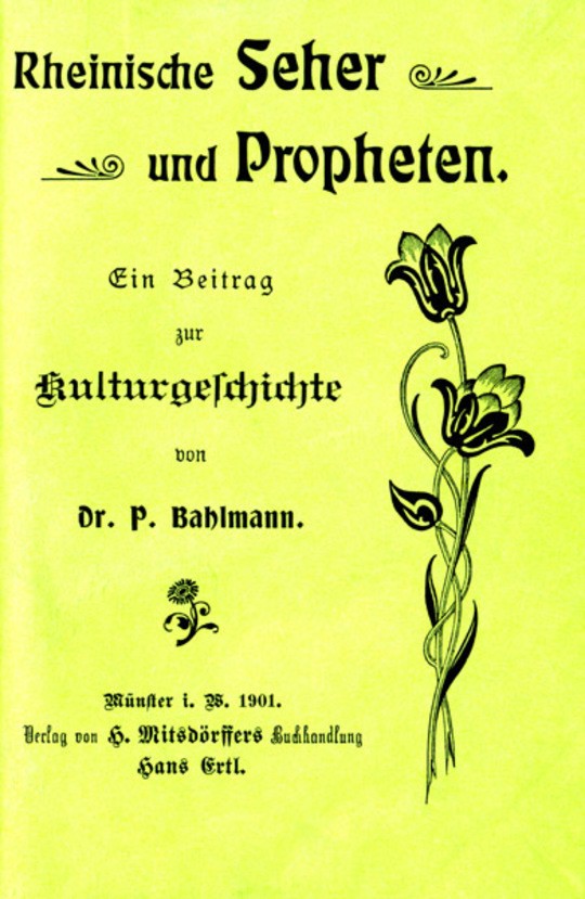 Rheinische Seher und Propheten
Ein Beitrag zur Kulturgeschichte