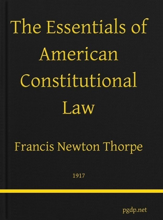 The Essentials of American Constitutional Law