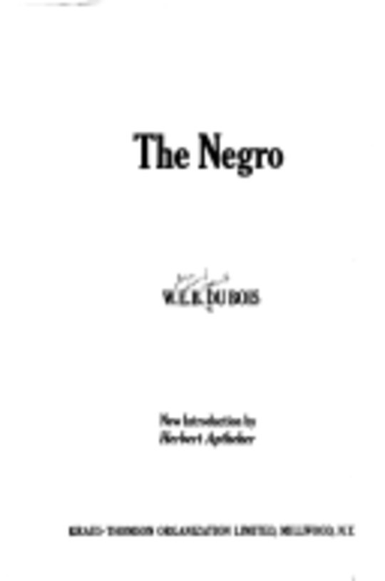 The Negro