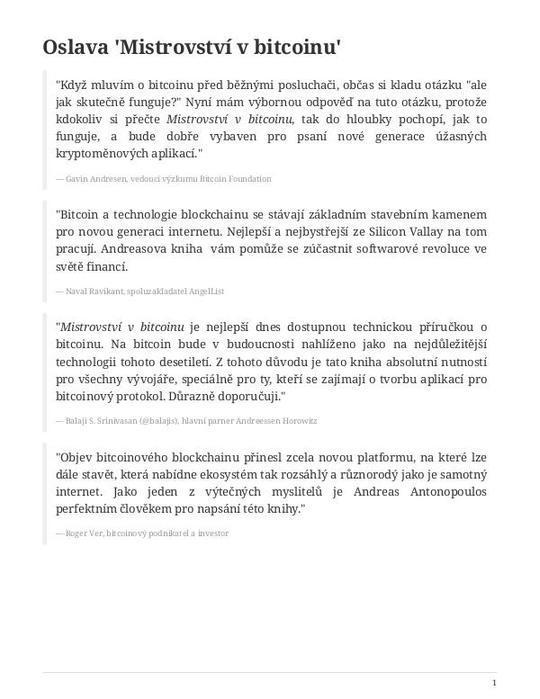 Mistrovství v bitcoinu