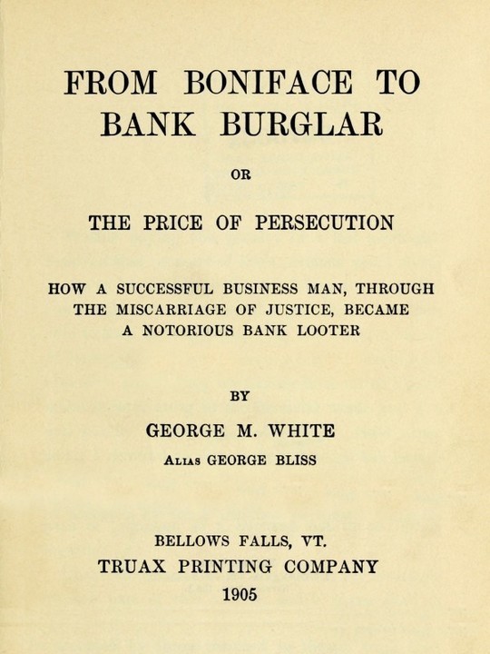 From Boniface to Bank Burglar
The Price of Persecution