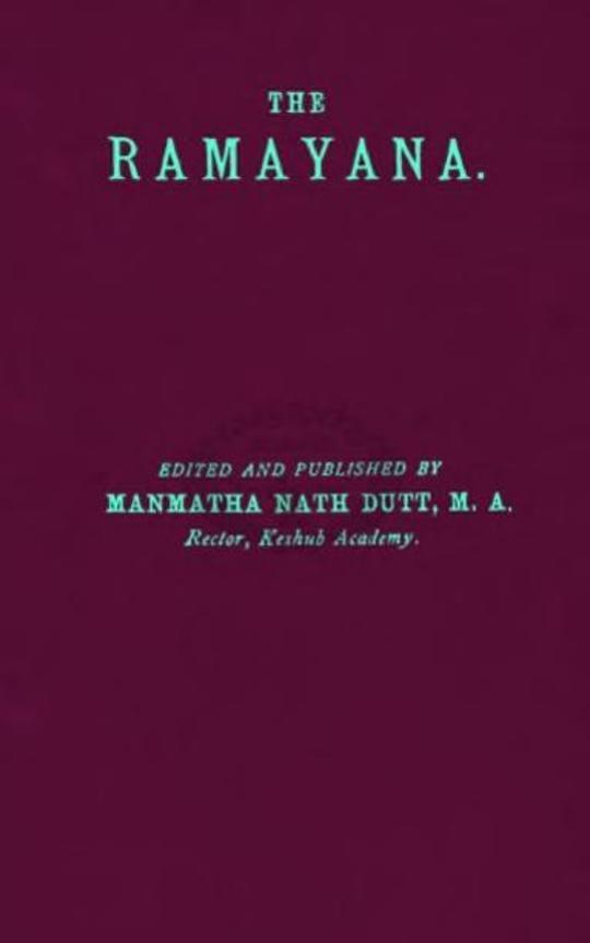 The Rāmāyana Volume Two