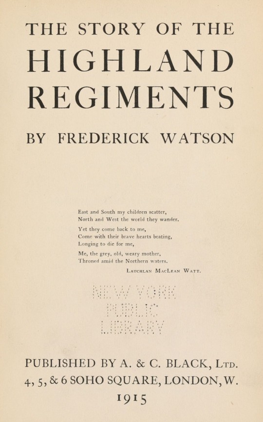 The Story of the Highland Regiments