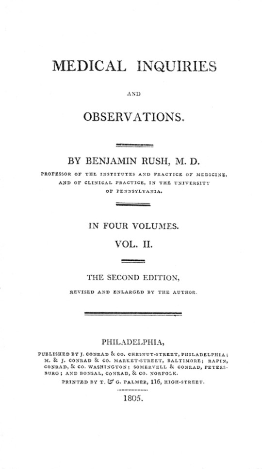 Medical Inquiries and Observations, Vol. II (of 4)
The Second Edition, Revised and Enlarged by the Author