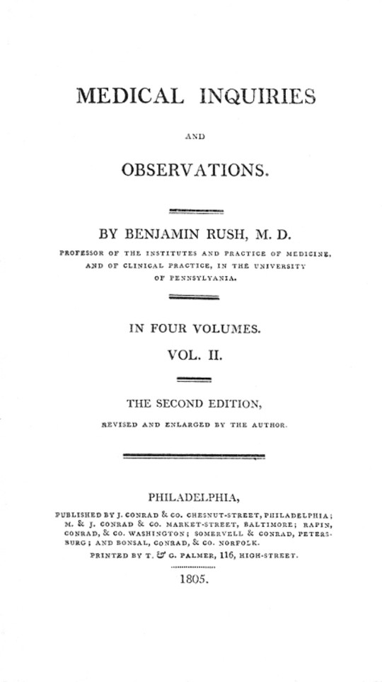 Medical Inquiries and Observations, Vol. II (of 4)
The Second Edition, Revised and Enlarged by the Author