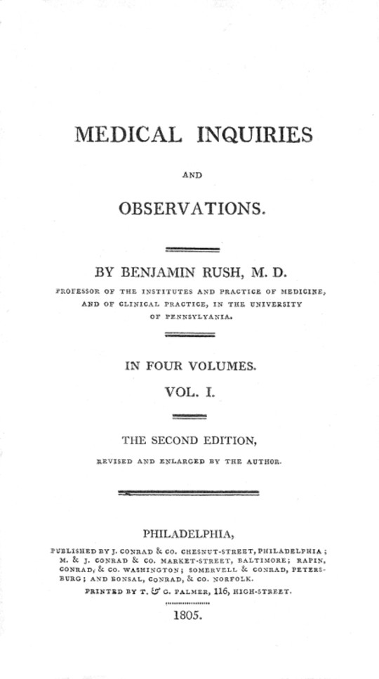 Medical Inquiries and Observations, Vol. I (of 4)
The Second Edition, Revised and Enlarged by the Author