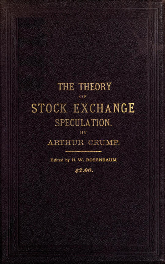 The Theory of Stock Exchange Speculation