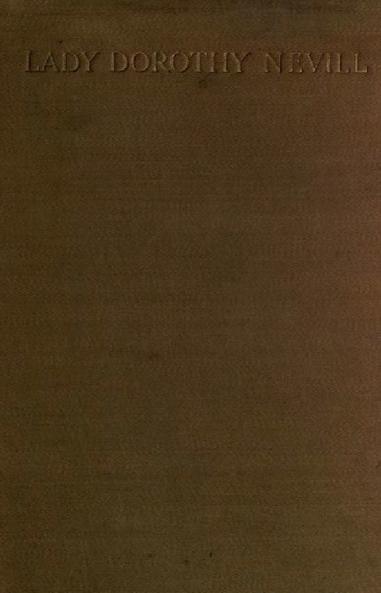 Leaves from the Note-Books of Lady Dorothy Nevill
