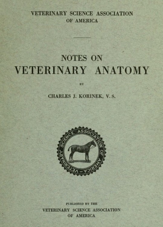 Notes on Veterinary Anatomy