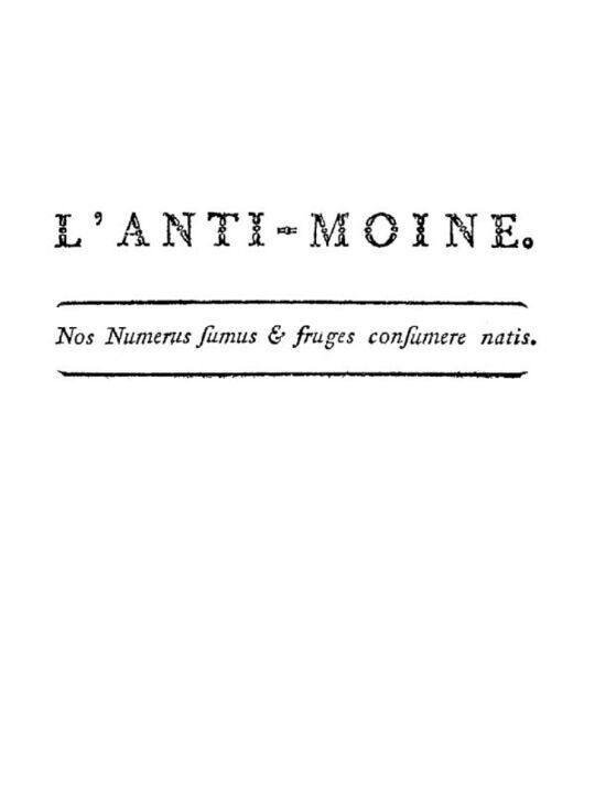 L'anti-moine