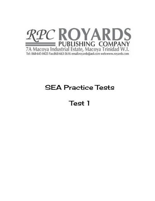 Royards SEA 2019 Practice Tests