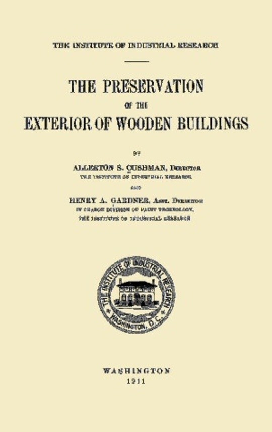 The Preservation of the Exterior of Wooden Buildings